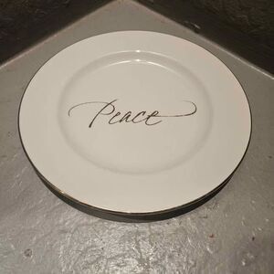 Hallmark Home Collection By Sakura Plate 'Peace' 8"